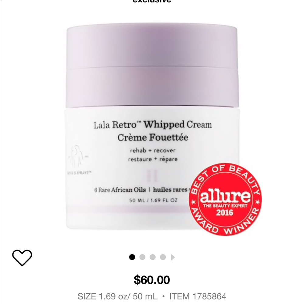 Drunk Elephant LaLa Retro Whip Cream Moisturizer